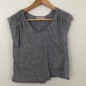 Rebecca Taylor grey t-shirt with back opening